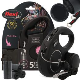 Smycz Psa Automatyczna 12kg Linka 5m Pojemnik Multi Box Woreczki Kupy x80