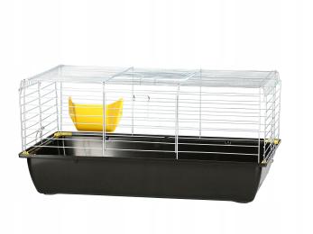 Klatka Dla Królika Świnki Morskiej 70 CM Ocynk Czarny