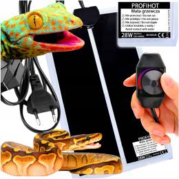 Mata Grzewcza Grzejna Do Terrarium 28x53m, 28W, Regulator, Dla Gadów Roślin