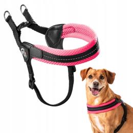 Szelki dla psa Jack Russell M Tre Ponti 43-58cm różowe Bezuciskowe
