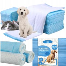 Podkłady higieniczne Maty dla psa psów Nauka sikania Chłonne 100 szt 60x60