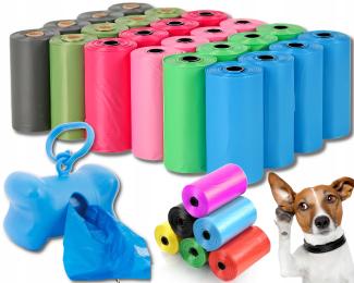 Woreczki Worki Dla Psa Na Psie Odchody Kupy Zestaw Mocne Etui 480 szt