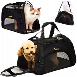 Duży Mocny Transporter Dla Psa Kota Lub Królika Torba Z Usztywnionym Spodem