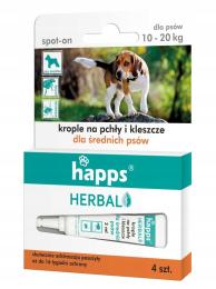 Happs Herbal Krople Na Pchły i Kleszcze Dla Średnich