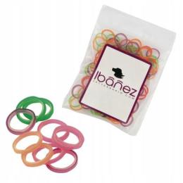 Gumki dla psów do papilotów, kucyków, wielokolorowe, Ibanez 100 sztuk