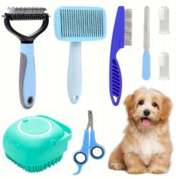 Zestaw Pielęgnacyjny Dla Psa Kota Groomingowy Nożyczki Szczoteczka Grzebień