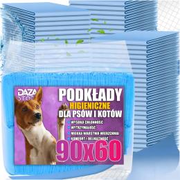 Podkłady Maty Higieniczne Dla Psa Do Sikania Chłonne Na Odchody 60x90 50SZT