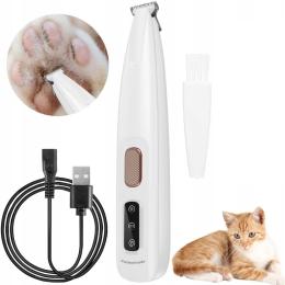 Trymer Dla Psa Do Łap Maszynka Do Sierści Kota Cicha Praca Led Wodoodporny