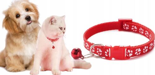 Obroża Regulowana Dla Psa Kota Z Dzwoneczkiem