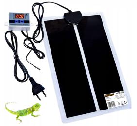 Mata Grzewcza Grzejna Z Termostatem Terrarium Roślin Sadzonek 28x42cm 20W