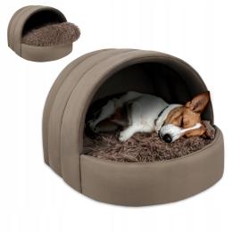Legowisko Wodoodporne Domek Dla Kota Buda Dla Psa Budka Z Poduchą M 55x50cm