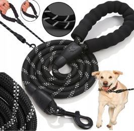 Smycz Linka dla psa Odblaskowa Mocna 3 m 8 mm