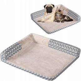 Petstory Narożne Legowisko dla Psa lub Kota miękkie mata Kanapa Zwierzęta L