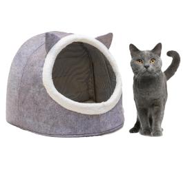Domek Dla Kota Budka Legowisko Pluszowe Na Zimę XL 34*40*35CM Składany