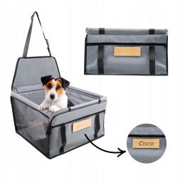 Transporter dla psa Fotelik samochodowy Mata ochronna Mocna Grawer