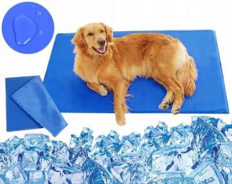 Mata Chłodząca dla Psa Kota Zwierząt Wodoodporna Żelowa Legowisko 65x50 cm