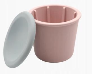 Fiboo zabawka na przysmaki garnuszek z pokrywką różowy Snack Fibeek