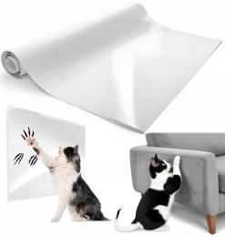 Folia Ochronna Bezbarwna Drzwi Meble Przeciw Drapaniu Samoprzylepna 50x100