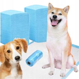 Podkłady Higieniczne dla Psa Kota 60x90 do Sikania Chłonne 100szt Worki