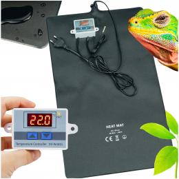 Mata Grzewcza Grzejna Do Terrarium Roślin 30x50cm 30W Termostat Wodoodporna