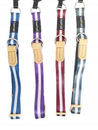 Obroża regulowana zaciskowa materiałowa mocna treningowa dla Psa 30-50 cm