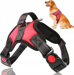 Szelki Smycz dla psa Miękka kamizelka odblaskowa roz. XL