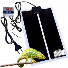 Mata Grzewcza Grzejna Z Termostatem Terrarium Roślin Sadzonek 28x42cm 20W