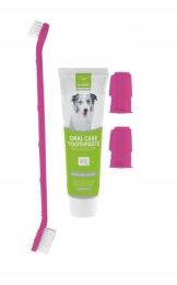 Szczotka Szczoteczka Do Zębów Dla Psa Zestaw Z Pastą