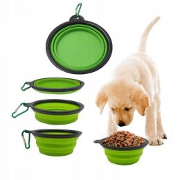 Miska Dla Psa Silikonowa Składana Turystyczna Mala
