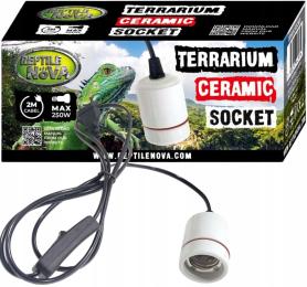 Reptile Nova Oprawka Ceramiczna do żarówki grzewczej lampa do terrarium