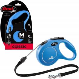 Flexi New Classic linka M 5m Niebieska do 20kg