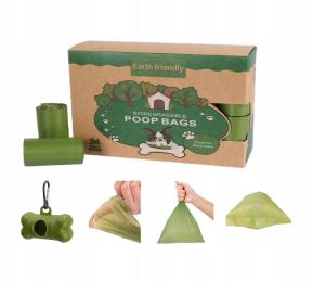 Bio woreczki na psie odchody 360 sztuk Etui bo dbamy o naszą planetę!