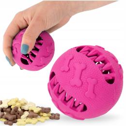 Zabawka Psa 7cm Piłka Przysmaki Smaczki Gryzak Dent Kula Smakula Edukacyjna