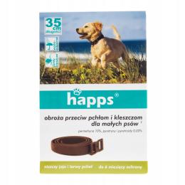Happs Obroża Przeciw Pchłom i Kleszczom dla Małego Psa Pasożyty 35 cm