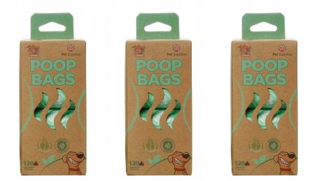 Poop Bags eko woreczki zapachowe Eko Bio 3 x 120 szt