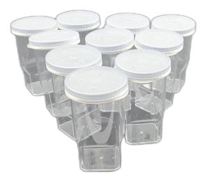 Pojemnik Plastikowy Kliszówka 10szt Terrarium Dla Pająka Skakuna