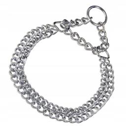 Obroża metalowa półzaciskowa łańcuszkowa 55cm Zolux