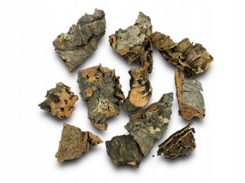 Kawałki korka do terrarium, kora dębu korkowego 0,35kg ozdoba wystrój terra