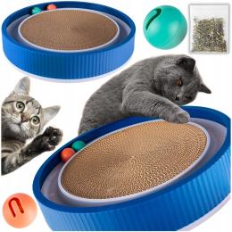 Drapak Ruletka Dla Kota Kólko Do Zabawy Tekturowy Piłeczki Kocimiętka