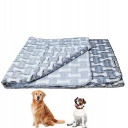 Miękki kocyk dla psa lub kota Dotty wzór Kostki M