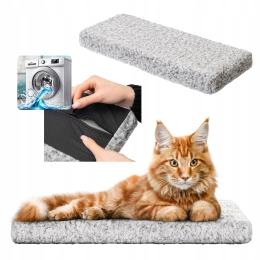 Legowisko dla kota Materac na parapet Parapeciak Poduszka Mata kota 60x25cm