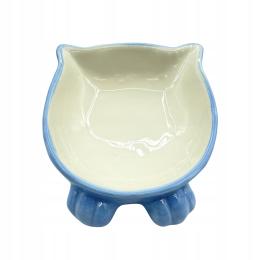 Mr. Pretzel Niebieska miska dla kota 13cm