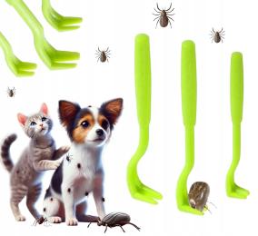 Haczyki do wyjmowania Kleszczy Łapki Do Wyciągania i Usuwania Kleszczy 3szt