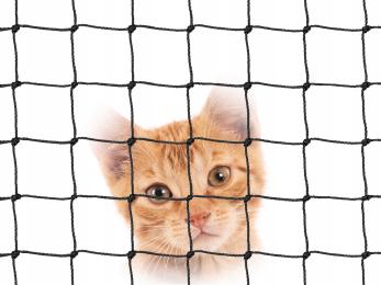 Czarna Siatka Na Balkon Dla Kota Na Ptaki Gołębie Oczko 50x50mm Na Wymiar