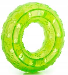 Krążek Tpr zielony wytrzymała zabawka na Karmę
