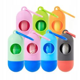 Dozownik na worki pojemnik na odchody psa woreczki