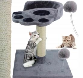 Słupek do drapania dla kota Drapak zabawka łapka legowisko 48cm (F065)