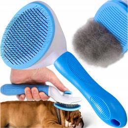 Premium Mocna Szczotka Do Sierści Dla Psa Kota Samoczyszcząca Ergonomiczna