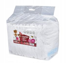 Barry King Pieluchy pampersy suczki psa XXL 12szt