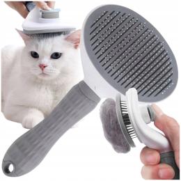 Szczotka Grzebień Dla Kota Psa Samoczyszcząca Do Czesania Psa Kota 3